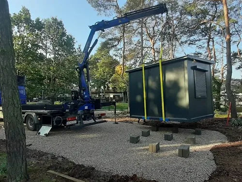 Sozialer Wohncontainer von 12m2 mit Bad und Küche 5×2,5m