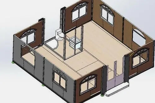 Mobiler Container Tiny House Deluxe mit Küche
