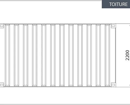 15′ gelber Fußcontainer