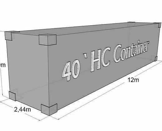 40`HC Versand- oder Lagercontainer wie neu