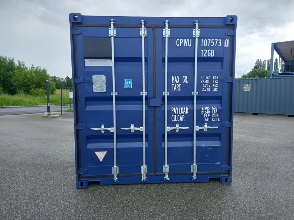 10-Fuß-Seecontainer – Blau
