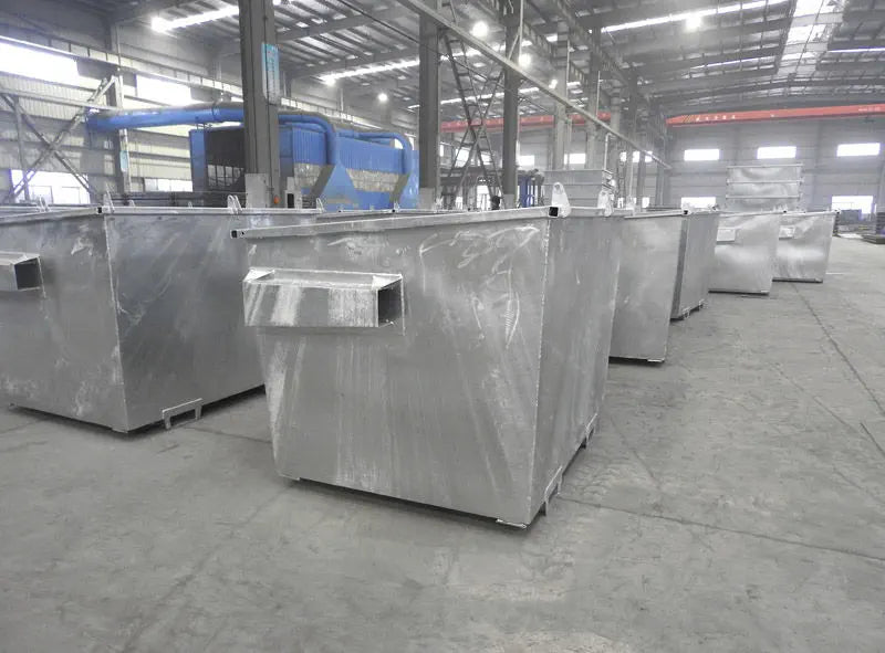 Abfallbehälter aus Stahl