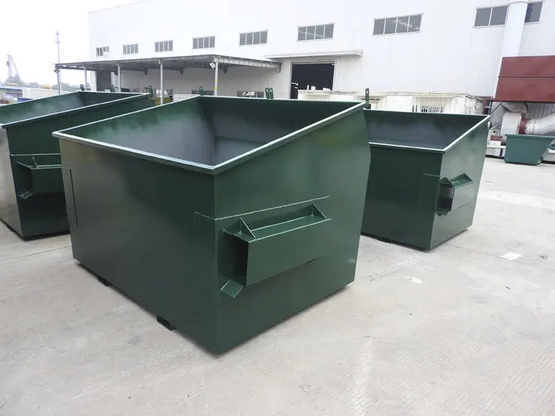 Abfallbehälter aus Stahl