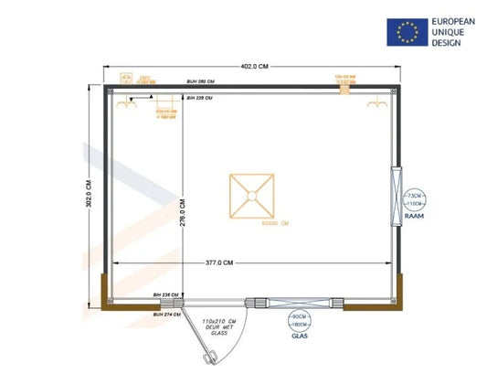 Inhalt 4×3 Meter – Modell Helsinki