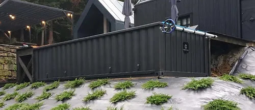 Containerpool 6.2 x 2.5 m, betriebsbereit mit Wärmepumpe