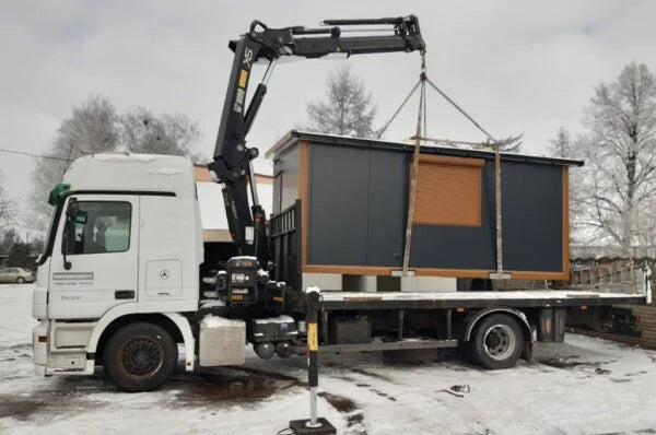 Conteneur Maison d'habitation 18m2 toute l'année 6×3 graphite