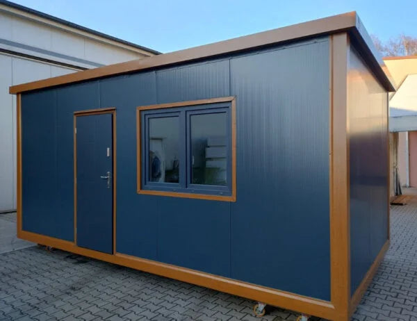 Conteneur Maison d'habitation 18m2 toute l'année 6×3 graphite