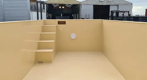 Polypropylen-Schwimmbecken, 6.5 x 2.6 m, gebrauchsfertig