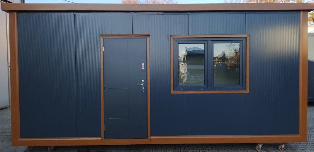 Conteneur Maison d'habitation 18m2 toute l'année 6×3 graphite