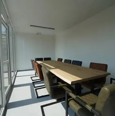 Container 6×3 Meter mit Glaswand RAL 7016