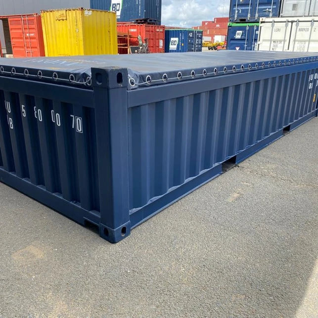 20 Fuß Container mit offenem Dach, halbe Höhe
