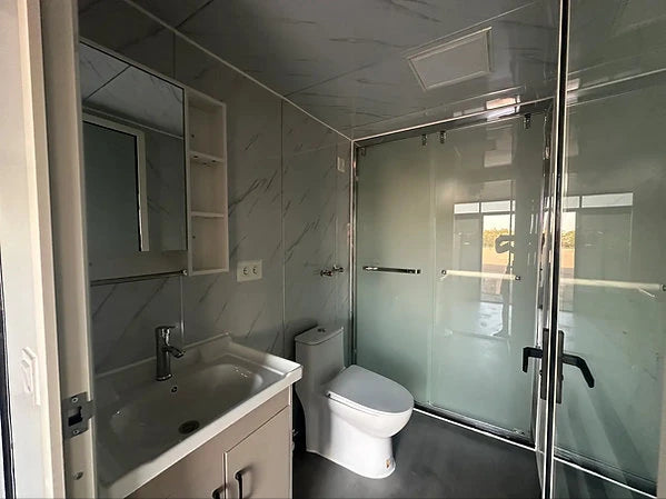 Luxuriöser mobiler Wohncontainer aus Holz