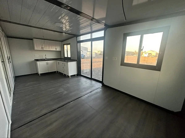 Luxuriöser mobiler Wohncontainer aus Holz