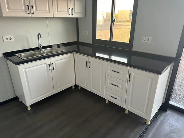 Luxuriöser mobiler Wohncontainer aus Holz