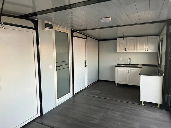 Luxuriöser mobiler Wohncontainer aus Holz