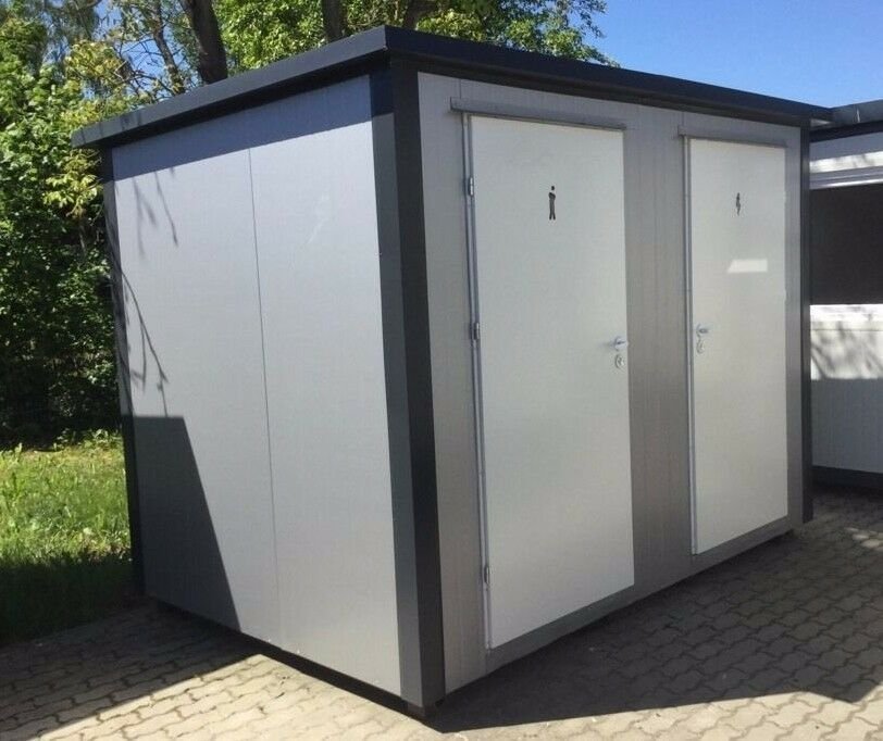 Toiletten-Sanitärcontainer mit Doppelkabine