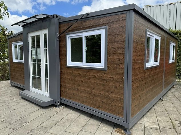 Mobiler Container – Tiny House mit zwei Schlafzimmern und Küche