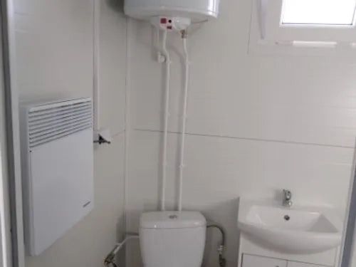 Sozialer Wohncontainer von 12m2 mit Bad und Küche 5×2,5m