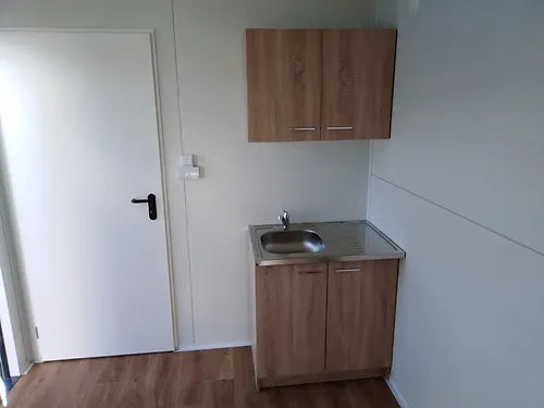 Sozialer Wohncontainer von 12m2 mit Bad und Küche 5×2,5m