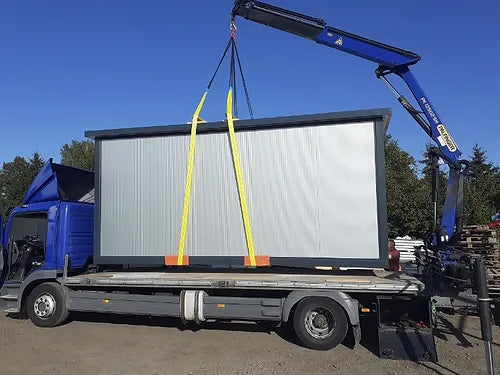 Sozialer Wohncontainer von 12m2 mit Bad und Küche 5×2,5m