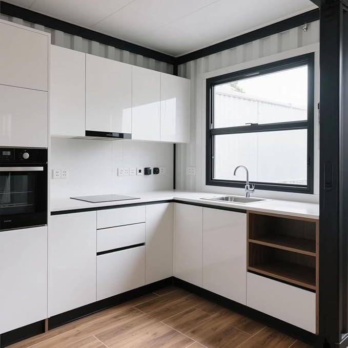 Anpassbares, 20 Fuß langes, zusammenklappbares Containerhaus mit 1-3 Schlafzimmern