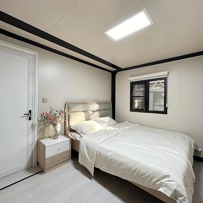 Anpassbares, 20 Fuß langes, zusammenklappbares Containerhaus mit 1-3 Schlafzimmern