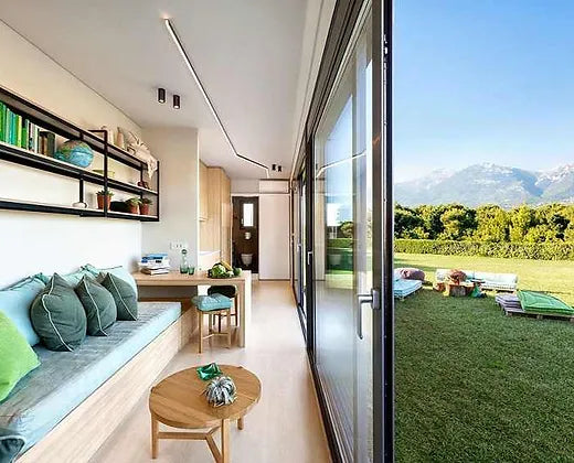 40 Fuß großes, umgebautes, bewohnbares Containerstudio