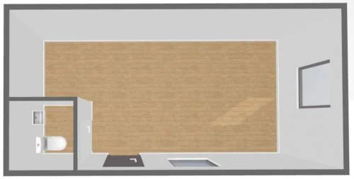 Bürocontainer mit 18 m² und Toiletten