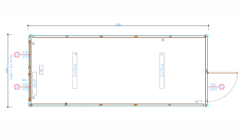 Neuer Standard-Bürocontainer