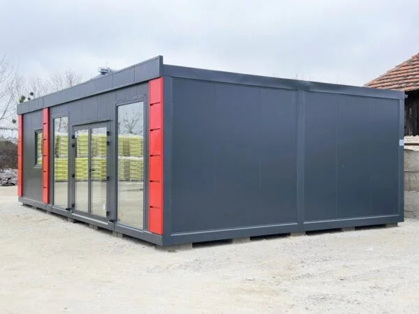 Modularer Sandwich-Container – Büros, Geschäfte/Logements, 6 Teile – 63 m²