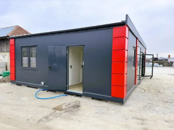 Modularer Sandwich-Container – Büros, Geschäfte/Logements, 6 Teile – 63 m²