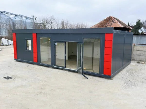 Modularer Sandwich-Container – Büros, Geschäfte/Logements, 6 Teile – 63 m²