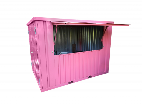 Faltbarer Barbehälter 3 x 2 METER XL Rosa RAL 3014