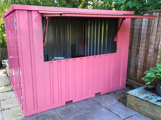 Faltbarer Barbehälter 3 x 2 METER XL Rosa RAL 3014