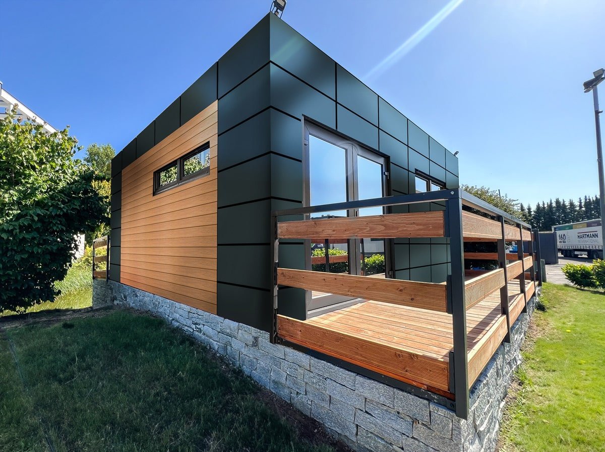 Container-High-End-Haus (36 m²) 2 Schlafzimmer + Badezimmer