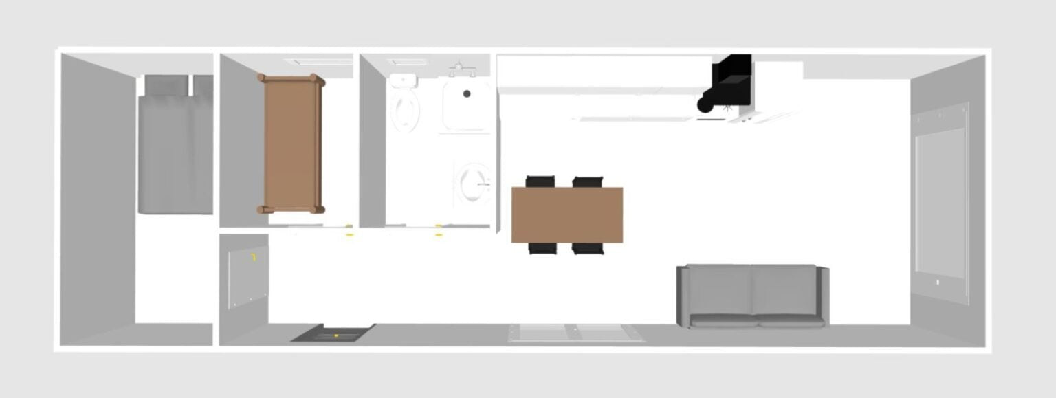 Ganzjähriges Mobilhaus Laura mit 35 m2