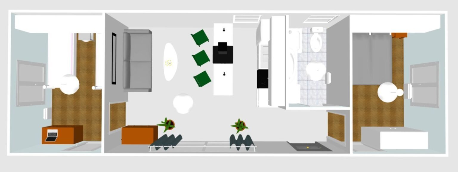 Mobilheim Marcelo ganzjährig mit 48 m2