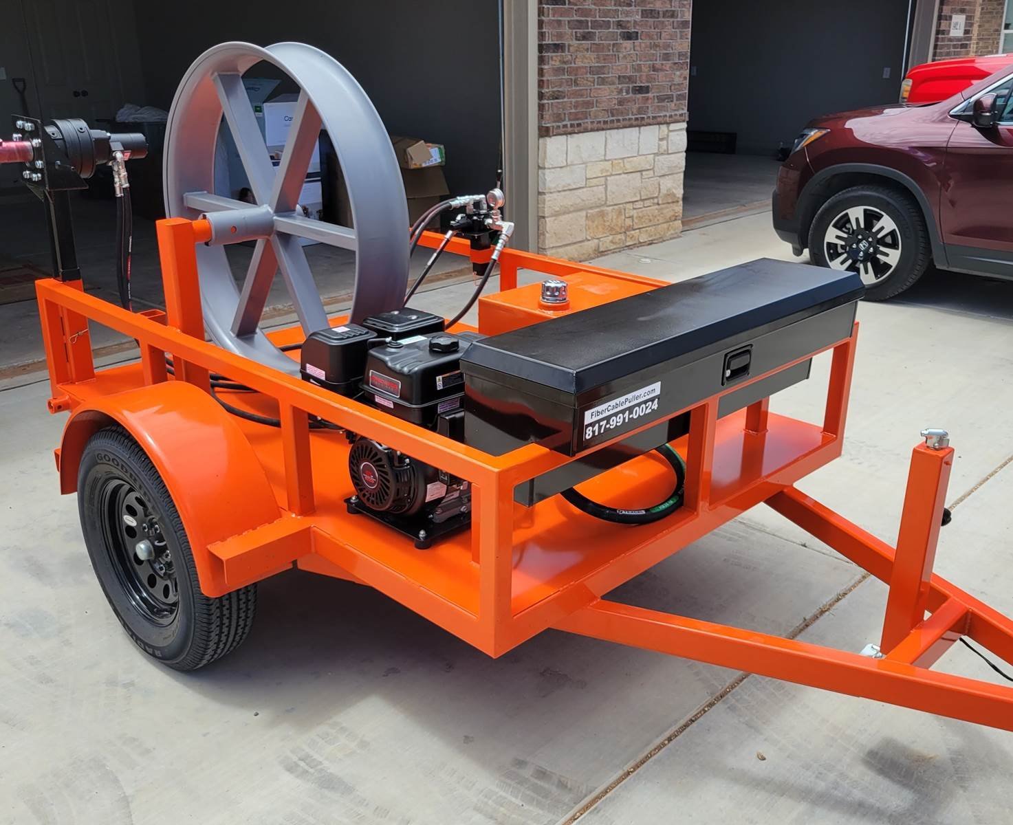 Glasfaserkabelanhänger / Schlepper 2024