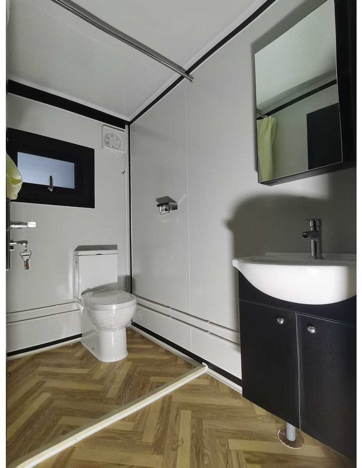 Containerhaus Deluxe (19 Fuß x 20 Fuß) Badezimmer mit Toilette und Dusche