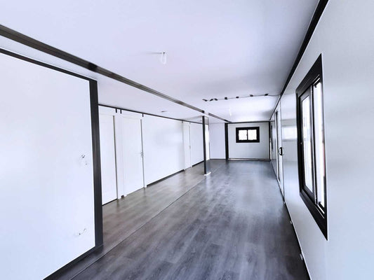 Container als Deluxe-Wohnraum 12x6m 3 Schlafzimmer und Küche