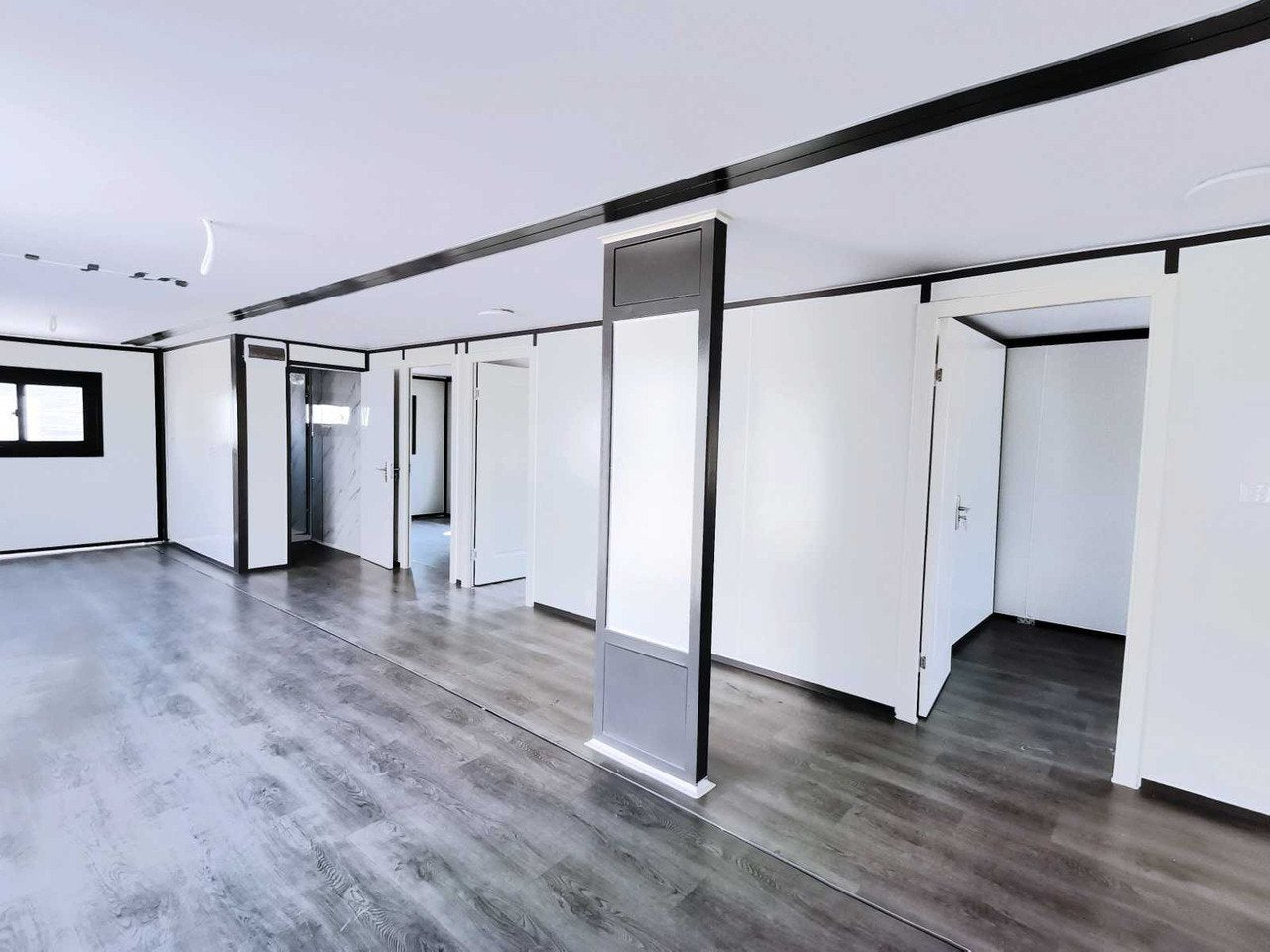 Container als Deluxe-Wohnraum 12x6m 3 Schlafzimmer und Küche