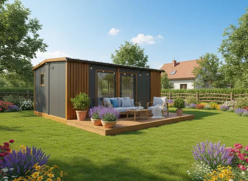 Conteneur maison habitable toute l'année, model A de 18 m²