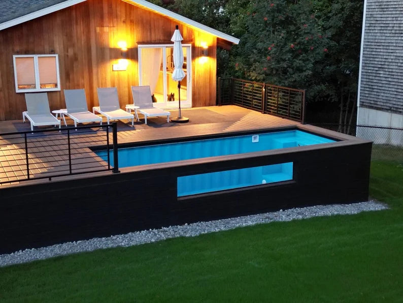 20-Fuß- und 40-Fuß-Schwimmbadcontainer