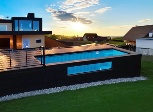 20-Fuß- und 40-Fuß-Schwimmbadcontainer