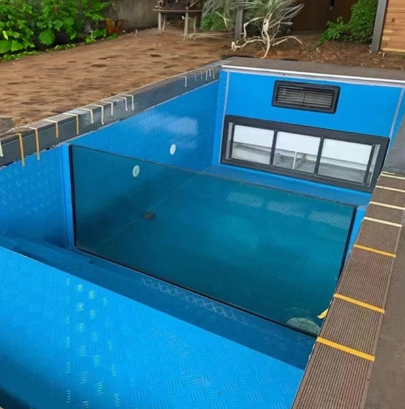 20-Fuß- und 40-Fuß-Schwimmbadcontainer