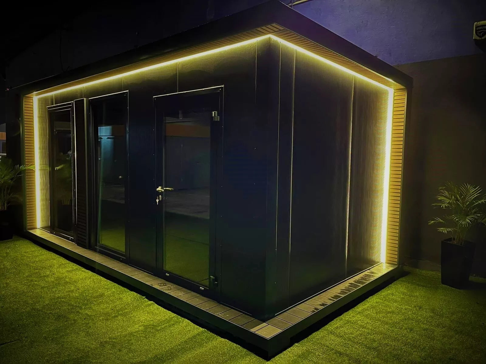 Bürocontainer Wohncontainer Gartenhaus – 6 x 3m mit Heizung