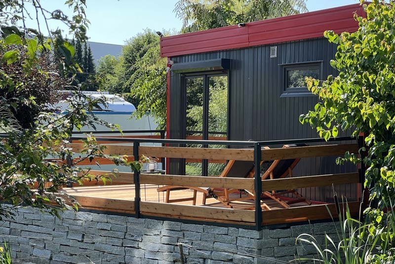Container-High-End-Haus (36 m²) 2 Schlafzimmer + Badezimmer