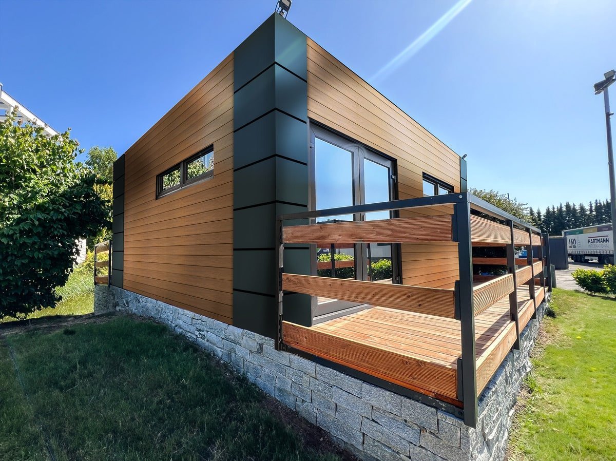 Container-High-End-Haus (36 m²) 2 Schlafzimmer + Badezimmer