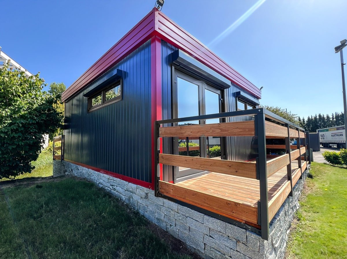 Container-High-End-Haus (36 m²) 2 Schlafzimmer + Badezimmer