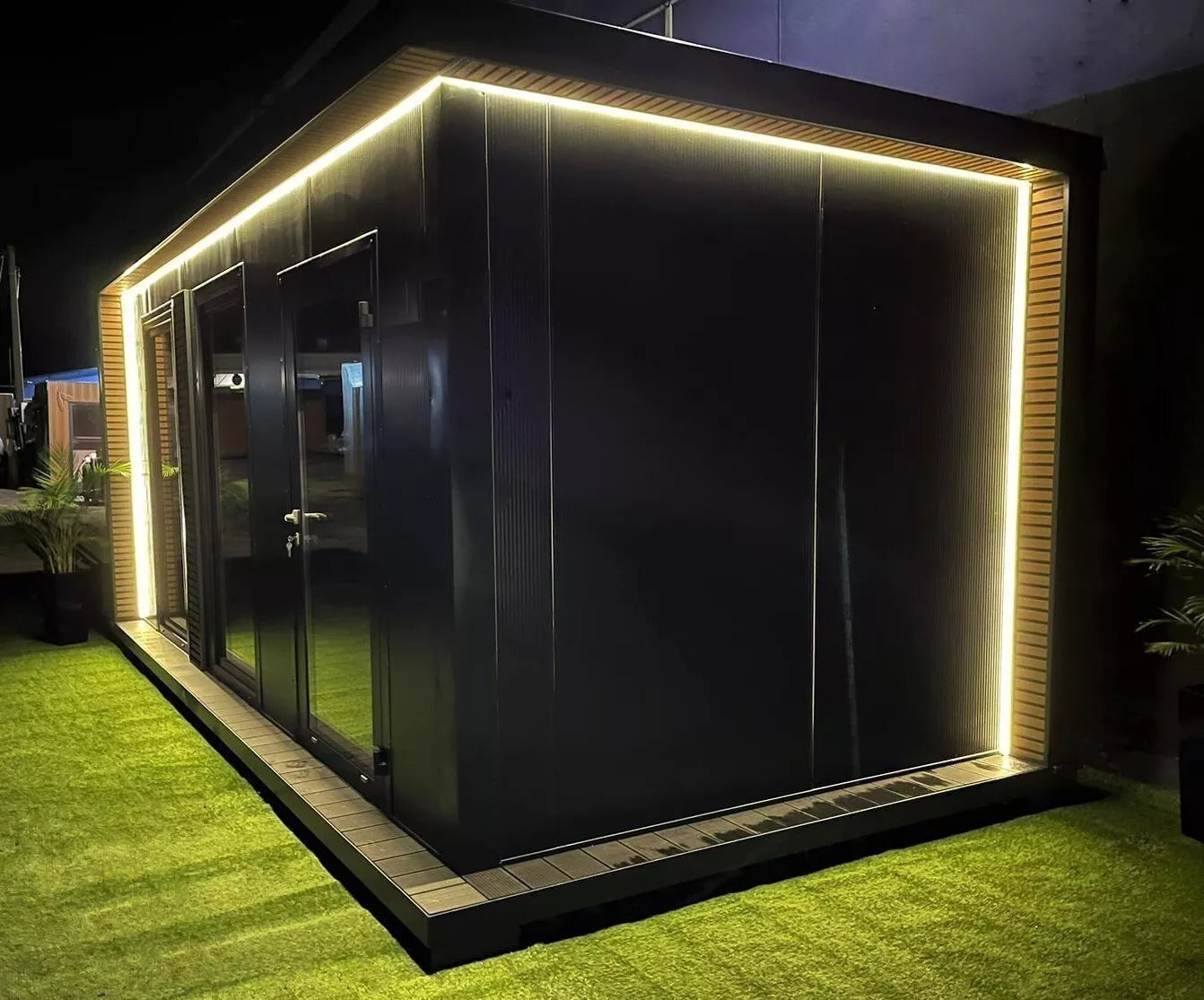 Bürocontainer Wohncontainer Gartenhaus – 6 x 3m mit Heizung